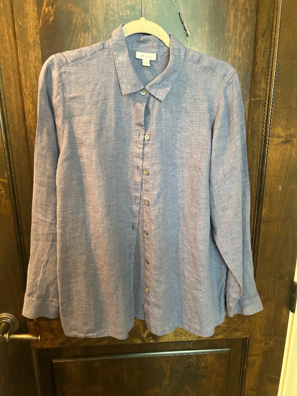 JJill linen blue blouse